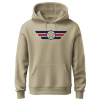 Adro Mens Printed Hoodies In Premium Cotton Fleece 340 Gsm (H23-M-Cap-Be_Beige_2Xl)