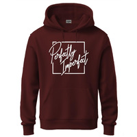 Adro Men's Cotton Neck Hooded Sweatshirt (H24-Fect-Mr-L_Maroon)