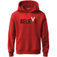 Adro Men's Cotton Neck Hooded Sweatshirt (H21-M-Bvv-Rd_Red_Xl)