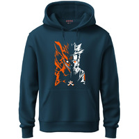 Adro Mens Hoodies With Naruto Uzumaki Anime Printed, 100% Cotton 340Gsm Warm & Soft Fabric. (H23-M-Nrr-Sb_Teal_3Xl)