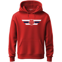 Adro Mens Printed Hoodies In Premium Cotton Fleece 340 Gsm (H23-M-Cap-Rd_Red_Xl)