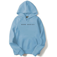 Adro Men's Cotton Neck Hooded Sweatshirt (H22-1-Ar2-Sk_Skyblue_Xl)