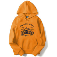 Adro Men's Cotton Neck Hooded Sweatshirt (H21-M-Ame-Mu_Mustard_S)