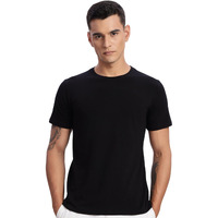 Adro T-Shirts For Menregular Fit Plain T Shirt Cotton Tshirt | Rn24-M-Pln-Bl-3Xl Black