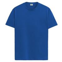 Adro Mens T Shirts | Solid Tshirts For Men | Pure Cotton Lycra Fabric | 4 Way Stretch Smart Tech Tshirt | Round Neck T-Shirt For Summer | Rn25-Pln-Rb-L Royal Blue