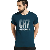 Adro Design Printed Steel Blue T-Shirt For Men & Women (Rnr-M-Cr07-Sb_Teal_S)