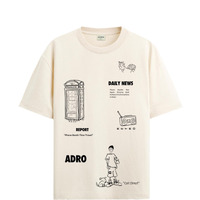 Adro Oversize T Shirt For Men | Drop Shoulder T Shirt | Mens Oversize T-Shirt | 220 Gsm Cotton Oversize Tshirt | Trendy Front And Back Printed T Shirt|Ovr24-L1-Phone-Be-M Beige
