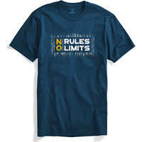 Adro No Rules No Limits Mens Printed T-Shirt | Rnr-M-Lim-Sb-5Xl Steel Blue