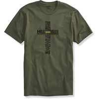 Adro Men's God Cotton Printed Cotton T-Shirt (R21-M-God-Ol_Olive_Xl)