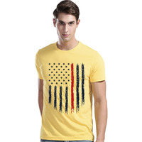 Adro Men's Regular Fit T-Shirt (Rnr-M-Usa-Ly_Light Yellow_M)