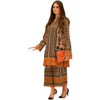 Anni Designer Women's Rayon Viscose Printed Straight Kurta With Palazzo (Jagyi Beige_S_Beige_Small)