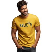 Adro Tshirt For Menprinted T-Shirt For Mencotton T-Shirtmens Tshirtrn24-M-Bvv-Mu-2Xl Mustard