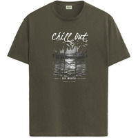 Adro Mens Nature Graphic Tshirt - Premium Cotton T-Shirt With Stunning Nature Design - Best For Outdoor Enthusiasts Print Olive T Shirt|Rn24-Chill-Ol-Xl