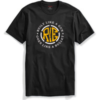 Adro Built Like A Gun Goes Like A Bullet Mens Printed T-Shirt (L, Black)