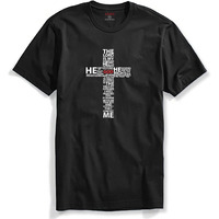 Adro Men's God Cotton Printed Cotton T-Shirt | R21-M-God-Bl-6Xl Black