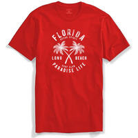 Adro Florida Paradise Life Mens Printed T-Shirt (3Xl, Red)