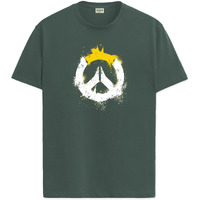 Adro 100% Cotton Lycra Tshirts For Men | Regular Fit T-Shirt | Printed T Shirt For Men | Round Neck Half Sleeve Tees | Tshirt For Man | Rn25-M5-Pc-Gn-M Green