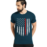 Adro Men's Regular Fit T-Shirt (Rnr-M-Usa-Sb_Teal_Xl)
