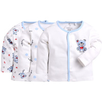 Baby Go Full Sleeve Clothing Set For Baby Boys & Girls | Baby T-Shirts |0-3M |White | Dailywear Infant Clothes | Pack Of 3
