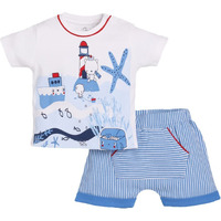 Baby Go 100% Pure Cotton Kids T-Shirt &Shorts For Baby Boys (18-24 Months, Royal)