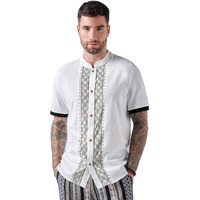 Be Active Men's Regular Fit Shirt (Rf0036_Black