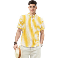 Be Active Men's Cotton Regular Fit Kurta (Rf0039_Yellow, Small