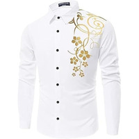 Bellstone Cotton Men's Solid Regular Fit Shirt (B-8200_White, 38