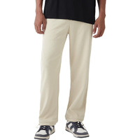 Bewakoof Heavy Duty 1.0 Men's Textured Oversized Fit Cotton Blend Parachute Pants_646482_Beige_2Xl
