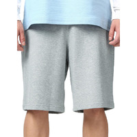 Bewakoof Men's Solid Oversized Fit Polycotton Shorts_657407_Grey_Xl