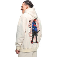 Bewakoof Men's Graphic Printed Oversized Fit Hoodies_625389_Pink_Xl