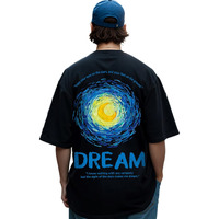 Bewakoof Cotton Men's Graphic Printed Oversized Fit T-Shirt_620199_Black_2Xl