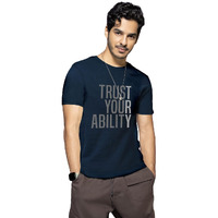 Bewakoof Men's Printed 100% Cotton T-Shirt - Regular Fit, Round Neck, Half Sleeves