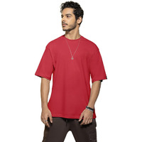 Bewakoof Men's 100% Cotton T-Shirt - Oversized Fit, Round Neck, Half Sleeves