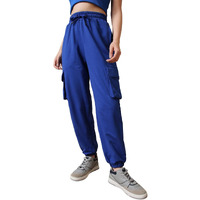Bewakoof Air 1.0 Women's Solid Oversized Joggers_585691_Blue_M