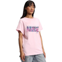 Bewakoof Women's Graphic Printed Boyfriend T-Shirt_609631_Pink_2Xl