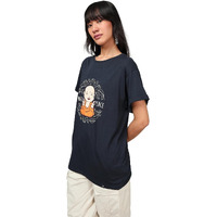 Bewakoof Women's Graphic Printed 100% Cotton T-Shirt - Boyfriend Fit, Round Neck, Half Sleeve