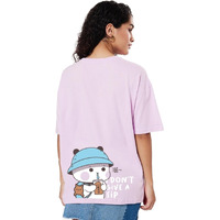 Bewakoof Women Graphic Print Purple Half Sleeve Crew Neck T-Shirt