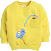 Bumzee Yellow Boys Full Sleeves Sweatshirt Age - 4-5 Years (Peb8514H-Ylw)
