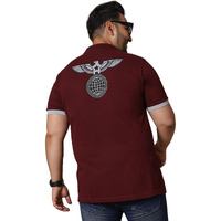 Bigbanana Men's Regular Fit Polo (Lindey,Maroon,4Xl)