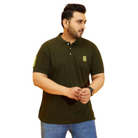 Bigbanana Men's Regular Fit Polo (Tim-Olive,Dark Olive,5Xl)