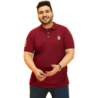 Bigbanana Men's Regular Fit Polo (Tim-Maroon,Maroon,3Xl)