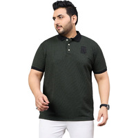 Bigbanana Men's Plus Size Solid Bottle-Green Colored Polo Tshirt(Souness,Bottle-Green,2Xl)