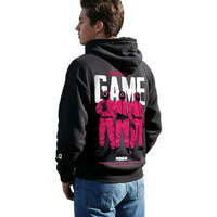 Bewakoof Heavy Duty 1.0 Official Squid Game Merchandise Men's Graphic Printed Oversized Fit Full Sleeve Fleece Hoodies_657415_Black_M