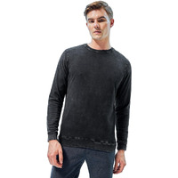 Bewakoof Men's Solid Regular Fit Sweatshirt_603753_Black_M