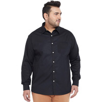 Bigbanana Men's Regular Fit Shirt (Vernonf,Black,4Xl)