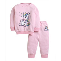 Bumzee Light Pink Girls Full Sleeves Cotton Sweatshirt & Jogger Set Age - 6-12 Months (Peb10007C-Lpk)
