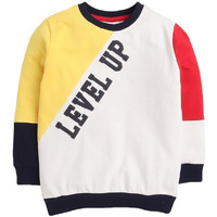 Bumzee Multi Boys Full Sleeves Cotton Sweatshirt Age - 3-4 Years (Peb9749G-Mlt) Multicolour