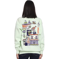 Bewakoof Official Friends Merchandise Women's Graphic Printed Oversized Sweatshir_625645_Green_2Xl