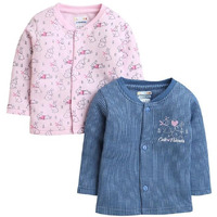 Bumzee Pink & Indigo Blue Boys Full Sleeves Cotton Thermal Jablas Pack Of 2 Age - 18-24 Months (Peb9642G-Pnk.Ibl)