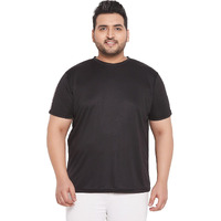 Bigbanana Men's Regular Fit Round Neck (Dote,Black,2Xl)